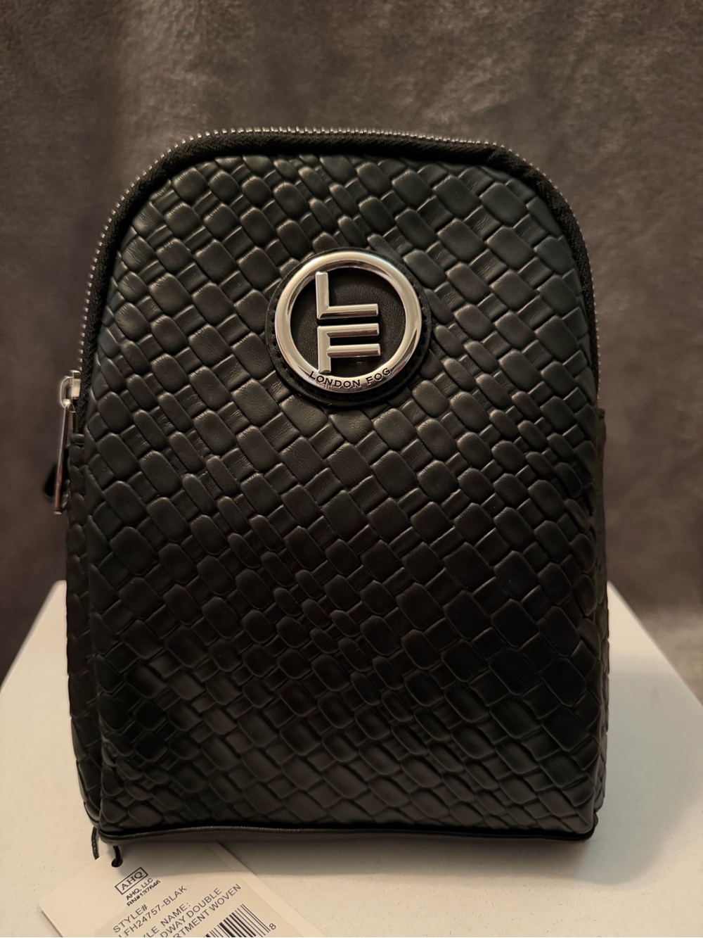 London Fog Broadway Double Compartment Woven Sling